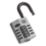 Smith & Locke  Water-Resistant  Combination  Padlock Silver 22.6mm