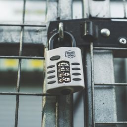 Smith & Locke  Water-Resistant  Combination  Padlock Silver 22.6mm