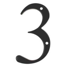 Fab & Fix Door Numeral 3 Black 80mm