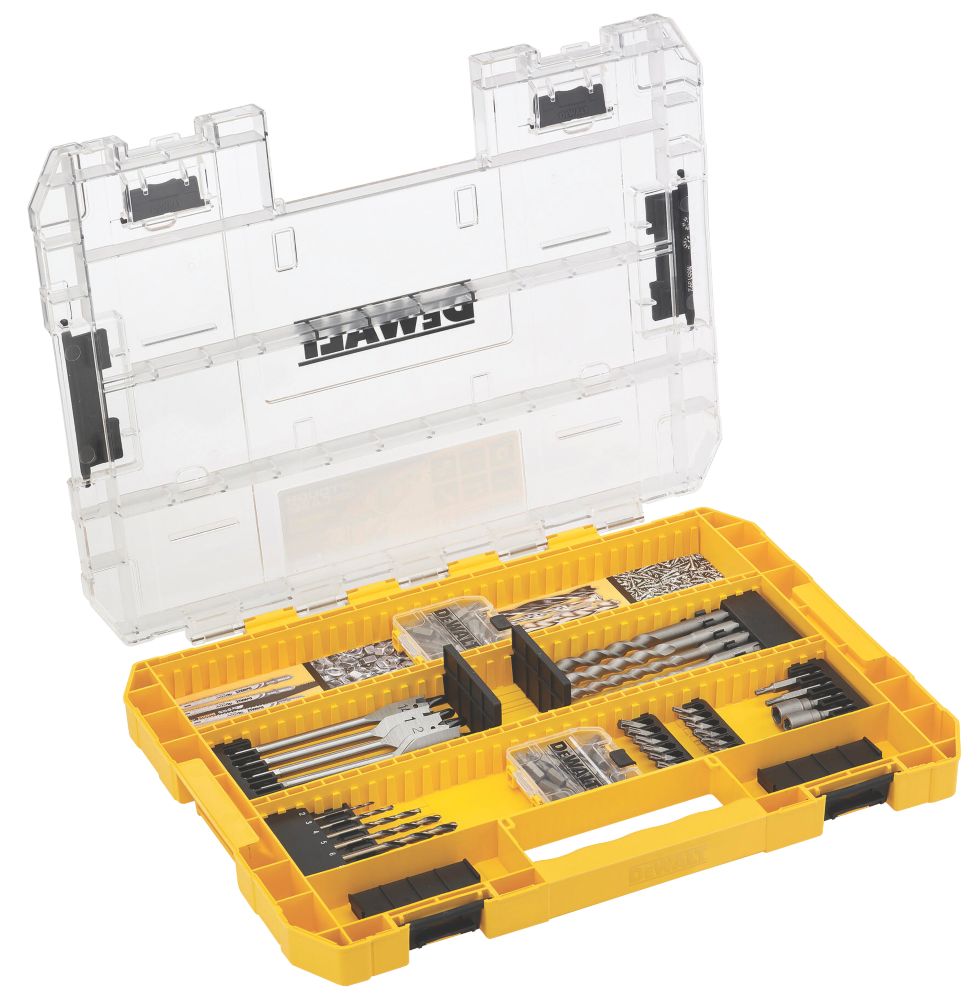 Dewalt straight shank drill accessory roll mat set on sale 98 pieces