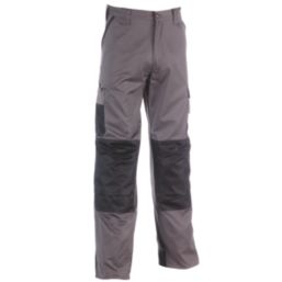 Herock Mars Work Trousers Grey/Black 30" W 32" L