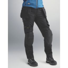Snickers 6247 Womens Stretch Trousers  Black Size 18 31" L