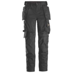 Snickers 6247 Womens Stretch Trousers  Black Size 18 31" L