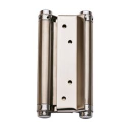 Smith & Locke Polished Chrome  Double Action Sprung Hinge 150mm x 85mm