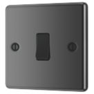 LAP  10AX 1-Gang Intermediate Switch Black Nickel with Black Inserts