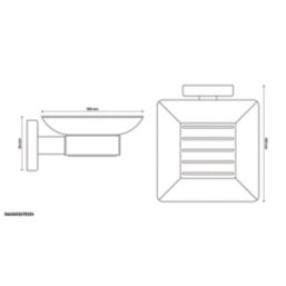 Alessano Soap Dish Chrome-Plated