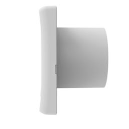 Manrose Quiet Fan X5/ QF100HTX5OP 100mm (4") Axial Bathroom Extractor Fan with Humidistat & Timer White 220-240V