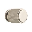 Elite Knobs & Handles Kensington Knurled Cabinet Knob Brushed Nickel 20mm