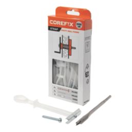 Corefix Strap Heavy Duty Hollow Wall Fixings M5 x 40mm 4 Pack