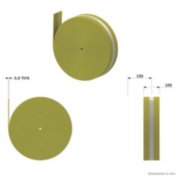 JG Underfloor JGUFHEDGE12 LowFit Edge Strip 100mm x 25m