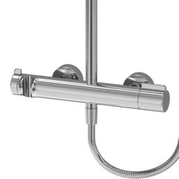 Swirl Bonda HP Rear-Fed Exposed Chrome Thermostatic Multi Head Shower