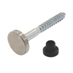 Easyfix Mirror Screws 8ga x 1 1/2" Satin Chrome 10 Pack