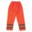 Hi-Vis Trousers Elasticated Waist Orange X Large 27 1/2-48" W 31" L