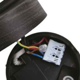 Lutec Cate Outdoor Wall Light With PIR Sensor Black Rust