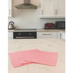 L-PRO All Purpose Non-Woven Cleaning Cloths Red 30cm x 38cm 50 Pack