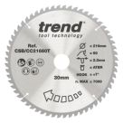 Trend CSB/CC21660T Wood Circular Saw Blade 216mm x 30mm 60T