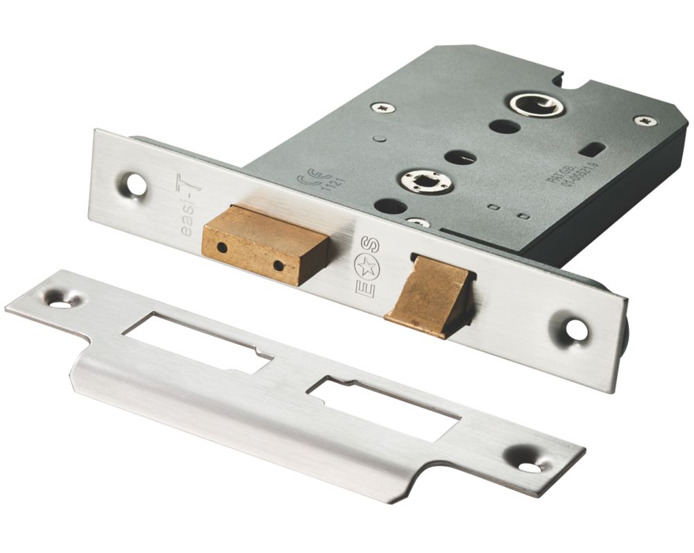 Eurospec Fire Rated Satin Stainless Steel Easi-T Horizontal Bathroom ...