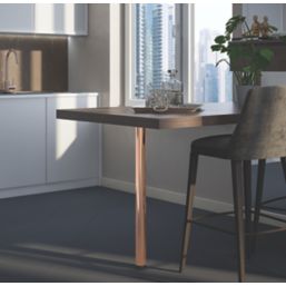 Rothley Worktop Leg Polished Copper 870-895mm