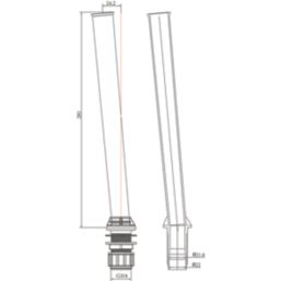 Flomasta Overflow Stand Pipe 3/4"