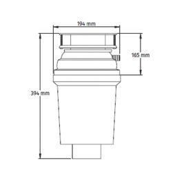 McAlpine WDU-3ASUK Food Waste Disposer with Built-In Air Switch
