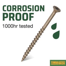 Timbadeck  PZ Double-Countersunk  Decking Screws 4.5mm x 65mm 500 Pack