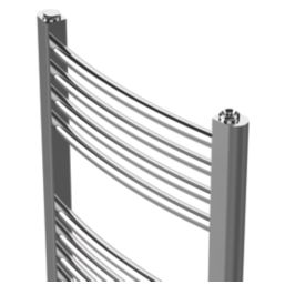 Blyss 700mm x 400mm 563BTU Chrome Curved  Towel Radiator