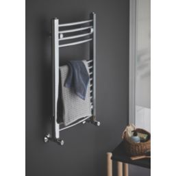 Blyss 700mm x 400mm 563BTU Chrome Curved  Towel Radiator