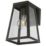 Lutec Fia Outdoor LED Solar Lantern Wall Light Black 200lm