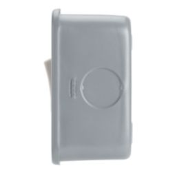 Contactum  20A 1-Gang DP Metal Clad Control Switch with Neon with White Inserts