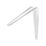 Essentials London Shelf Brackets White 125mm x 100mm 20 Pack