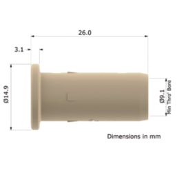 JG Speedfit  Plastic Push-Fit Pipe Inserts 15mm 50 Pack