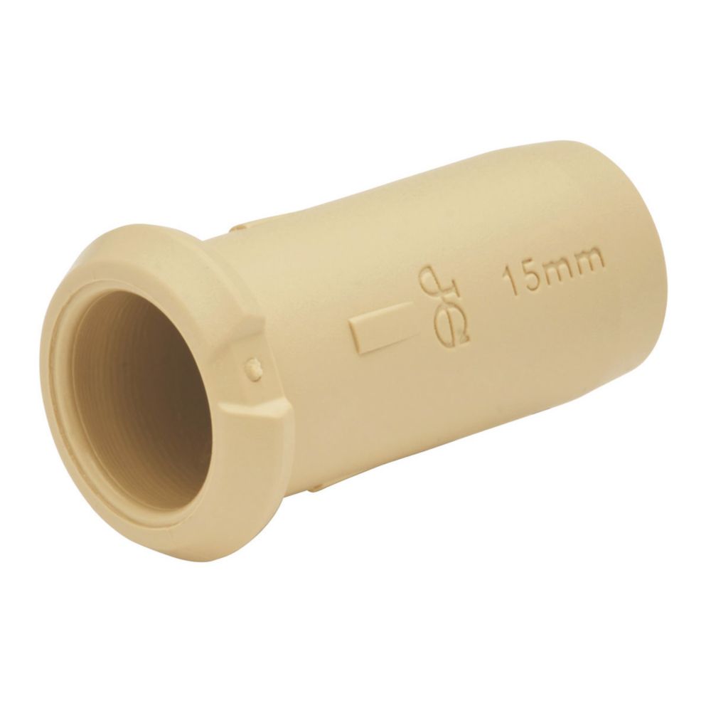 JG Speedfit Plastic Push-Fit Pipe Inserts 15mm 50 Pack - Screwfix