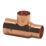 Endex  Copper End Feed Reducing Tee 22mm x 15mm x 15mm