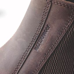 Site Prairie Size 10  Brown Water-Resistant Steel Toe Cap Safety Dealer Boots