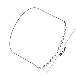 Erbauer  Multi-Material Holesaw 76mm