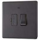 LAP  13A Switched Fused Spur with LED Slate Grey