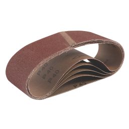 Titan  40 Grit Multi-Material Sanding Belts 533mm x 75mm 5 Pack