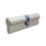Smith & Locke Fire Rated 1 Star Double Double Cylinder Lock 50-50 (100mm) Satin Nickel