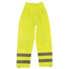 Hi-Vis Reflective Trousers Elasticated Waist Yellow X Large 27 1/2-48" W 30" L