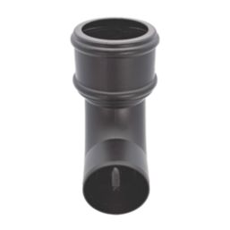 FloPlast  Push-Fit 92.5° Single Socket Bend (Socket/Spigot) Black 110mm