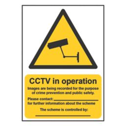 Essentials "CCTV In Operation" Sign 210mm x 148mm