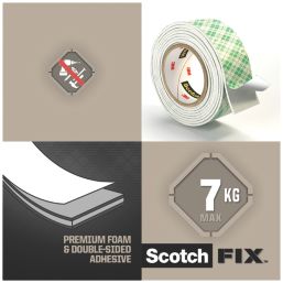 Scotch Scotch-Fix 4496G-1950-P Interior Mounting Tape White 5m x 19mm