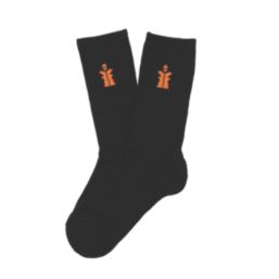 Scruffs Worker Reinforced Toe & Heel Socks Black 11-13 5 Pack