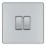 LAP  20A 16AX 2-Gang 2-Way Light Switch  Polished Chrome