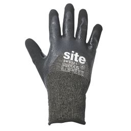 Site  Thermal Cut Resistant Gloves Grey/Black Large