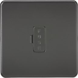 Knightsbridge  13A Unswitched Fused Spur  Matt Black