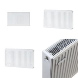 Flomasta 500mm x 900mm 4519BTU White Type 22 Convector Radiator