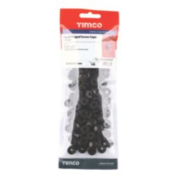 Timco 4-9ga 100 Pack Brown Plastic Screw Caps