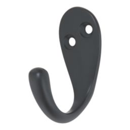 Essentials Single Hooks Black 46mm 5 Pack