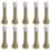 Smith & Locke Cone Spring Door Stops 24 x 79mm Polished Brass 10 Pack